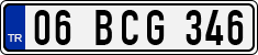 License plate of Turkey, Regular plates