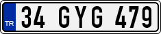 License plate of Turkey, Regular plates