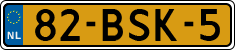 License plate of the Netherlands, Heavy Commercial Vehicles (1994 system)