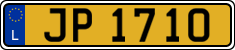 License plate of Luxembourg, 2003 year system