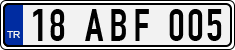 License plate of Turkey, Regular plates