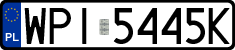 License plates of Poland, Regular car plates