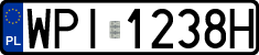 License plates of Poland, Regular car plates