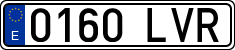 License plates of Spain, Ordinary (2000)