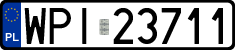 License plates of Poland, Regular car plates