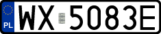License plates of Poland, Regular car plates
