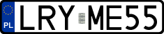 License plates of Poland, Regular car plates
