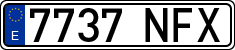 License plates of Spain, Ordinary (2000)