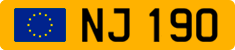License plate of Luxembourg, 1978 year system