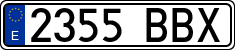License plates of Spain, Ordinary (2000)