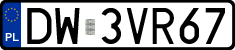 License plates of Poland, Regular car plates