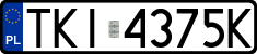 License plates of Poland, Regular car plates
