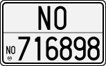 License plate of Italy, Cars (1927 year series)