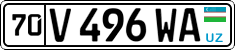 License plate of Uzbekistan, Private owners
