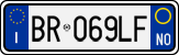 License plate of Italy, Cars (1994 year series)