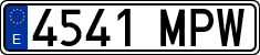 License plates of Spain, Ordinary (2000)