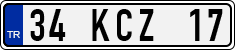 License plate of Turkey, Regular plates