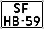 License plate of the Netherlands, Cars