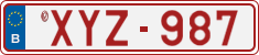 License plate of Belgium, Vanity Plates (2014)