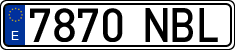 License plates of Spain, Ordinary (2000)