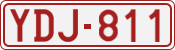 License plate of Belgium, 1951 year system