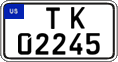 Federal license plates, US Army in Germany (temporary)