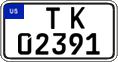 Federal license plates, US Army in Germany (temporary)