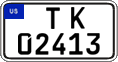Federal license plates, US Army in Germany (temporary)