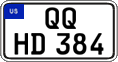 Federal license plates, US Army in Germany