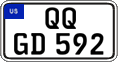 Federal license plates, US Army in Germany