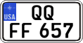 Federal license plates, US Army in Germany