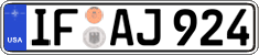 Federal license plates, US Army in Germany