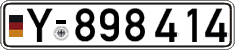 German license plate, Military