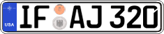 Federal license plates, US Army in Germany