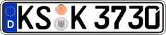 German license plate, Regular plates