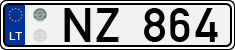 License plate of Lithuania, Trailers