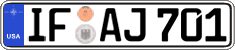 Federal license plates, US Army in Germany
