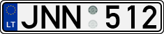 License plate of Lithuania, Cars