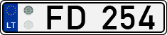 License plate of Lithuania, Trailers
