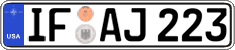 Federal license plates, US Army in Germany