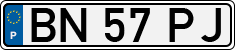 License plate of Portugal, Regular plates