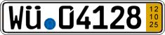 German license plate, Short-term transit plates