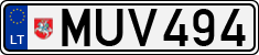 License plate of Lithuania, Cars