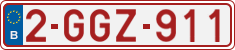 License plate of Belgium, Regular plates (2010)