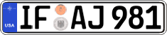 Federal license plates, US Army in Germany