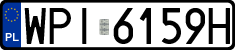 License plates of Poland, Regular car plates