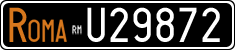 License plate of Italy, Cars (1927 year series)