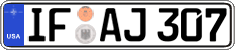Federal license plates, US Army in Germany