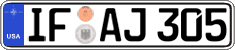 Federal license plates, US Army in Germany