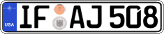 Federal license plates, US Army in Germany
